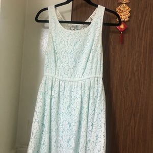 H&M Floral lace white dress